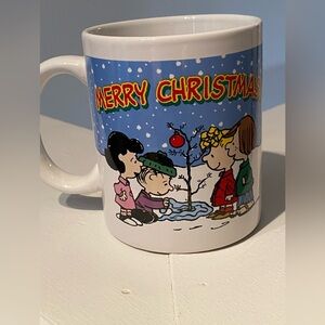 Peanuts Merry Christmas-  Charlie Brown Cartoon Mug